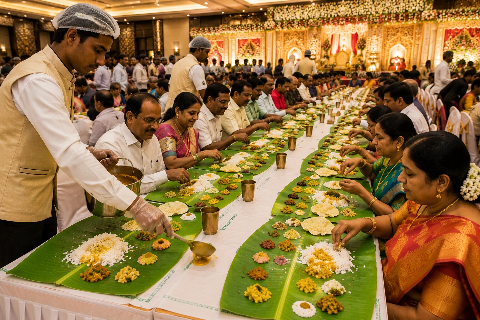 Traditional banquet catering service